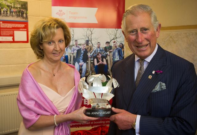Clare with HRH Prince Charles